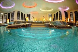 Sauna, hot tub, steam room, hot springs/mineral springs, body treatments