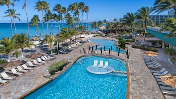 3 outdoor pools, cabanas (surcharge), pool umbrellas