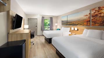 Room, 2 Queen Beds, Non Smoking | Blackout drapes, iron/ironing board, cribs/infant beds, free WiFi
