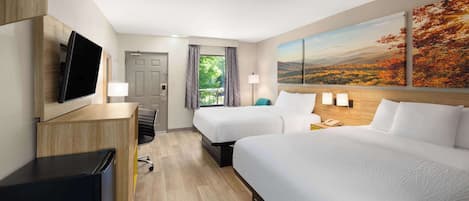 Room, 2 Queen Beds, Non Smoking | Blackout drapes, iron/ironing board, cribs/infant beds, free WiFi