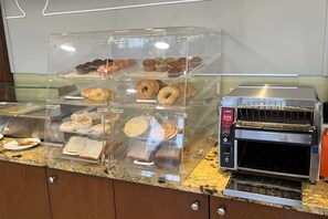 Free daily buffet breakfast