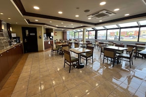 Free daily buffet breakfast
