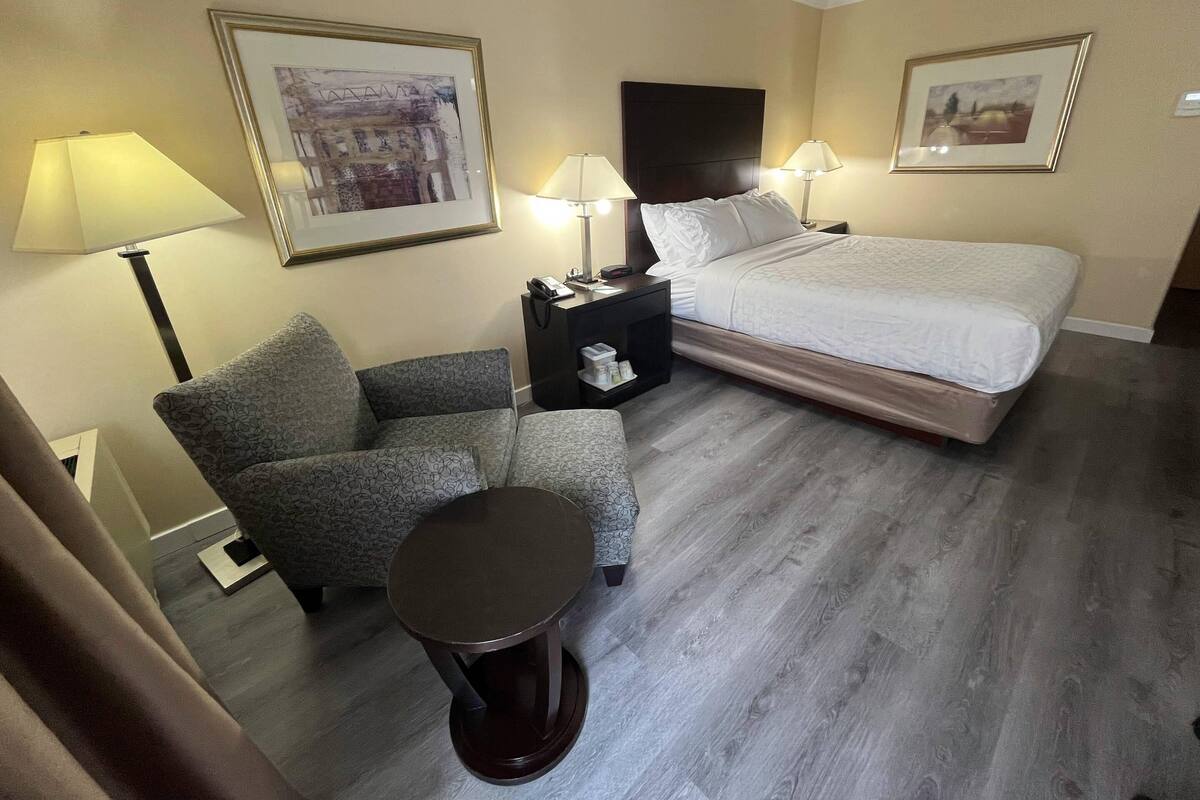 Standard Room, 1 Queen Bed, Non Smoking | Desk, soundproofing, iron/ironing board, free cribs/infant beds
