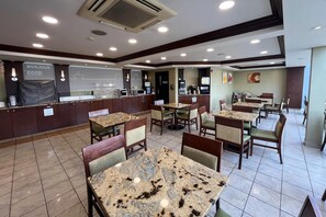 Free daily buffet breakfast