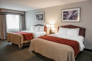 Room, 2 Queen Beds, Non Smoking | Desk, iron/ironing board, rollaway beds, free WiFi - Comfort Inn Indianapolis South I-65 (Indianapolis)