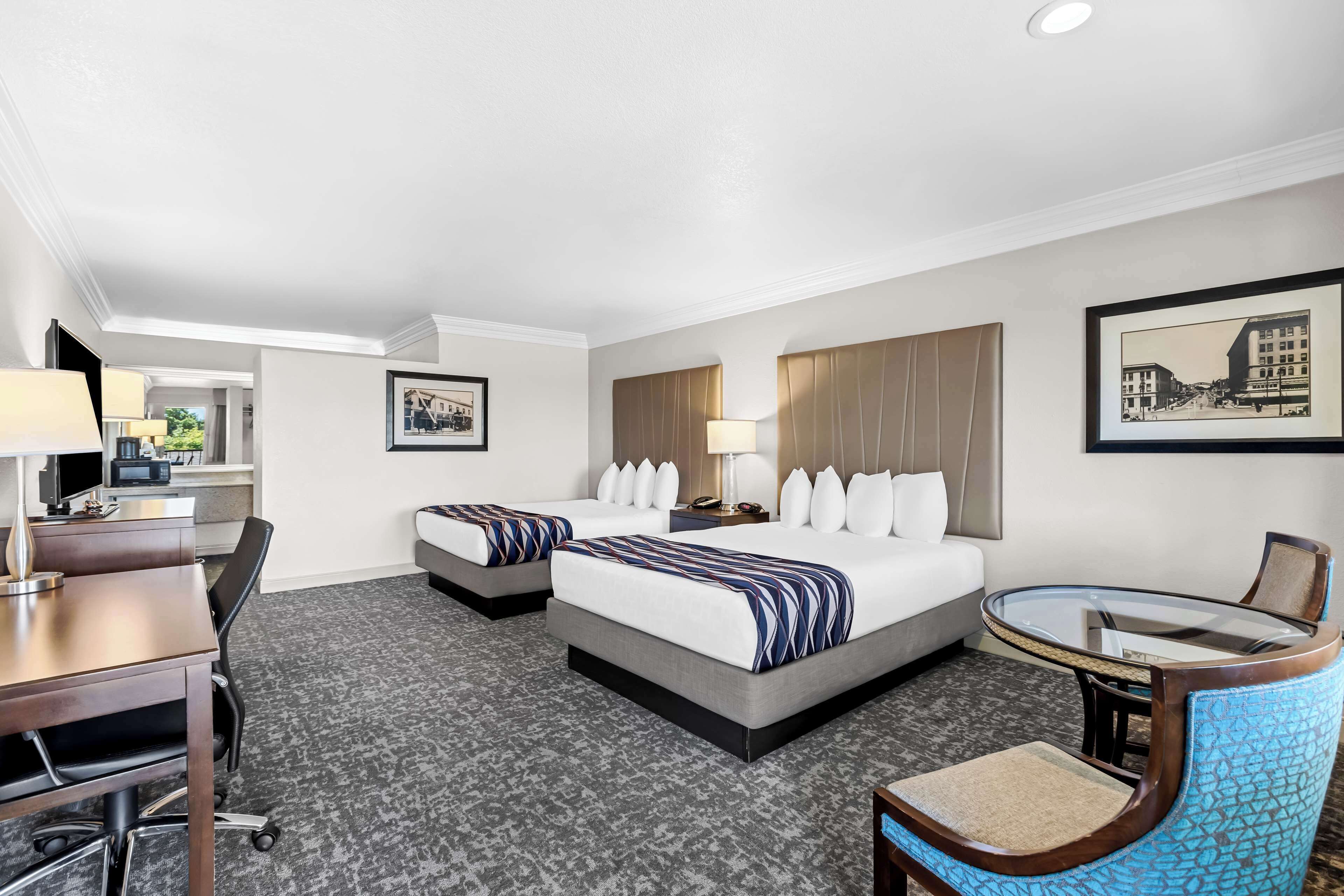 in-room safe, desk, blackout curtains, iron/ironing board