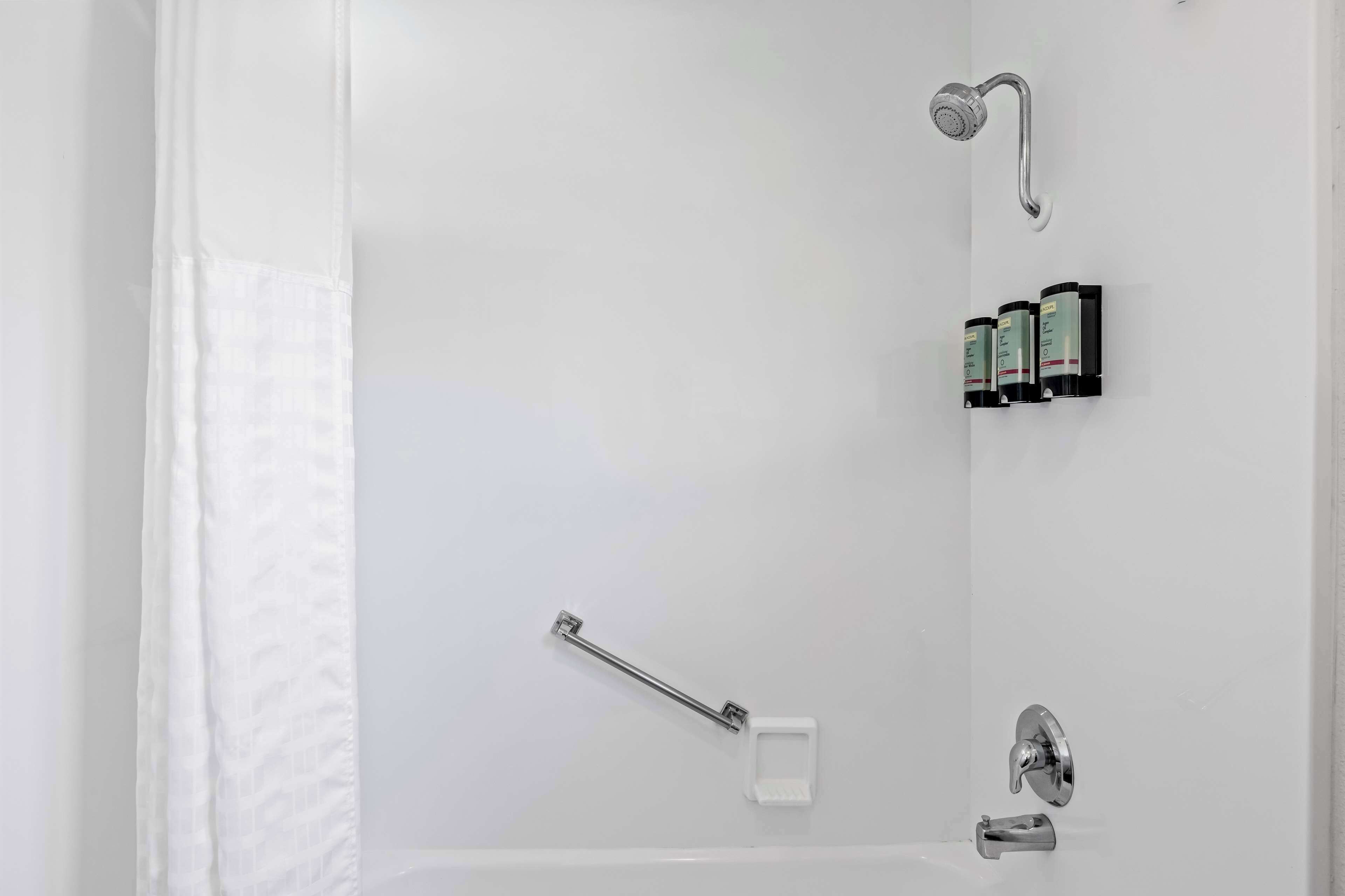 free toiletries, hair dryer, towels