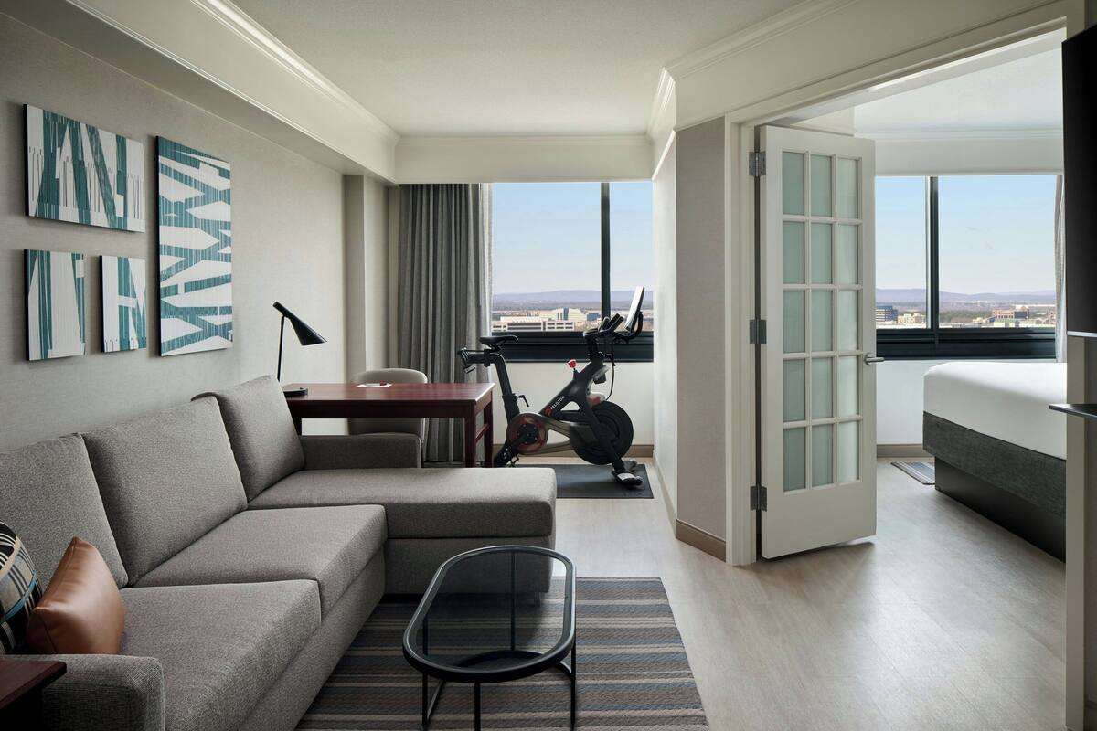 premium bedding, in-room safe, desk, blackout curtains