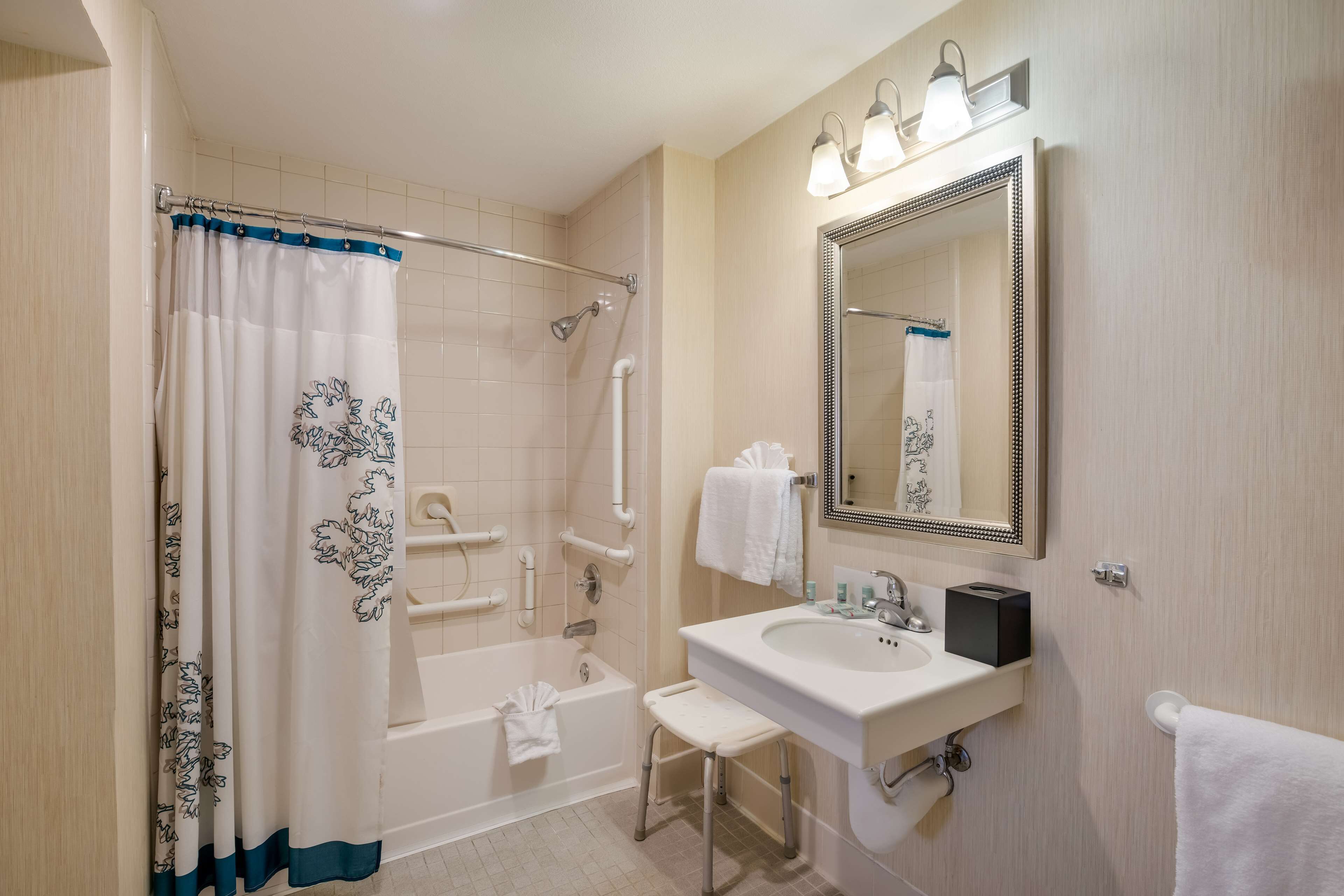 suite, 2 queen beds, accessible, kitchen (with sofabed, full kitchen) | bathroom | combined shower/bathtub, eco-friendly toiletries, hair dryer, towels
