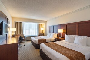 Premium bedding, down duvets, pillow-top beds, in-room safe
