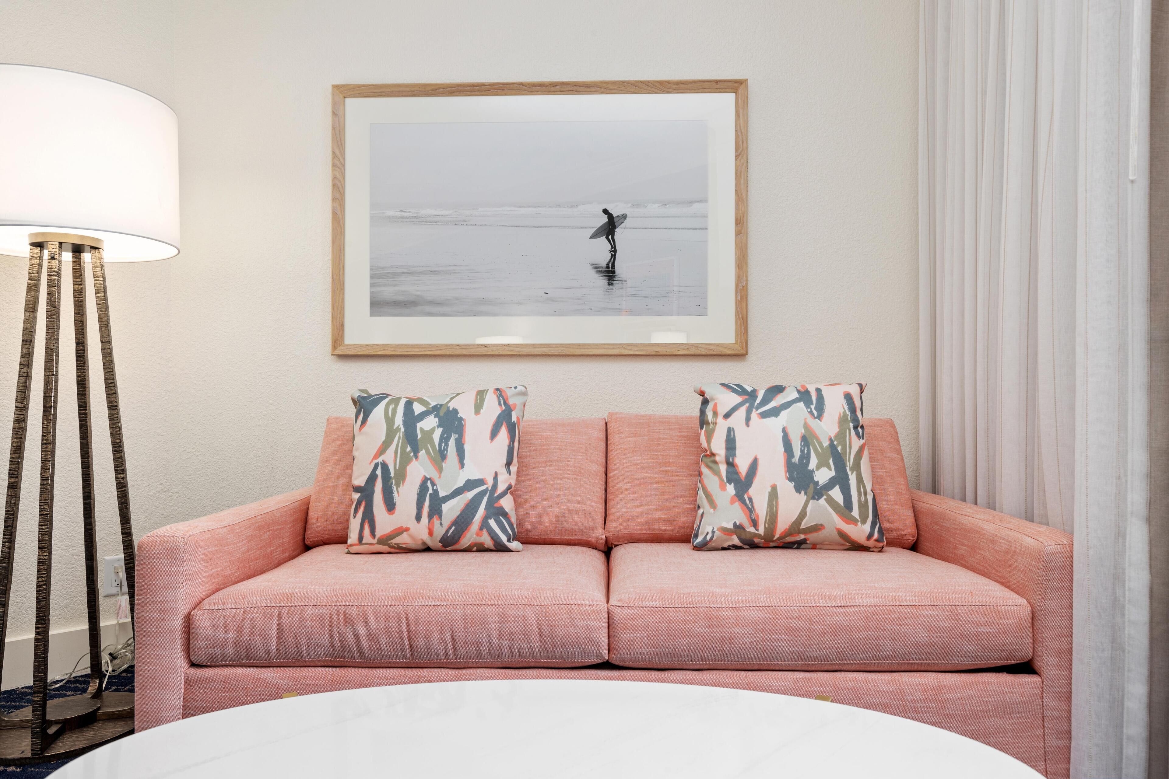 Junior-Suite, 1 King-Bett, Veranda, Blick auf die Anlage | Wohnbereich