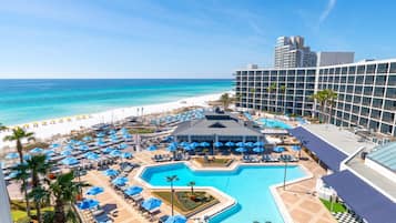 Indoor pool, 2 outdoor pools, pool cabanas (surcharge), pool umbrellas