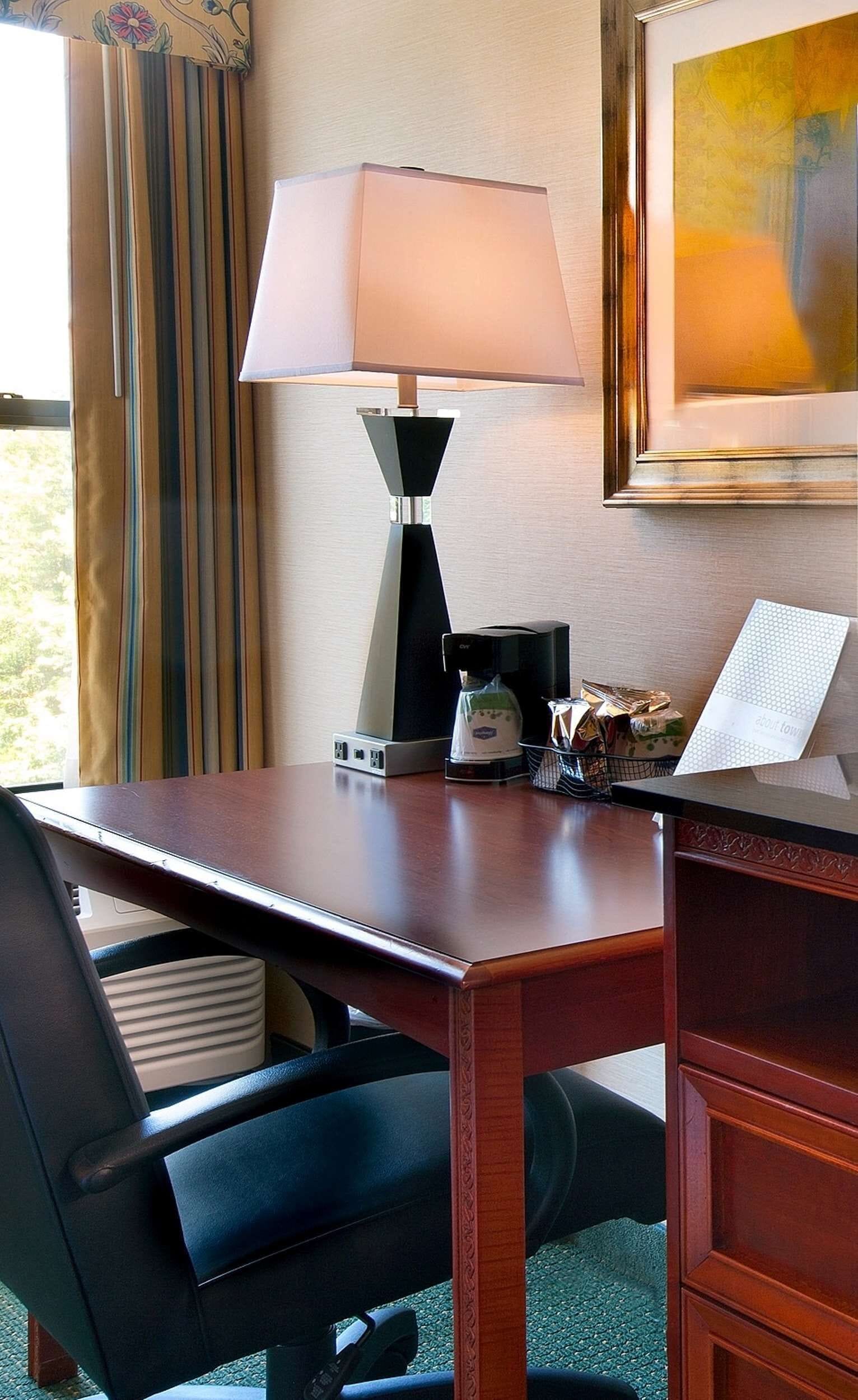 premium bedding, in-room safe, desk, laptop workspace