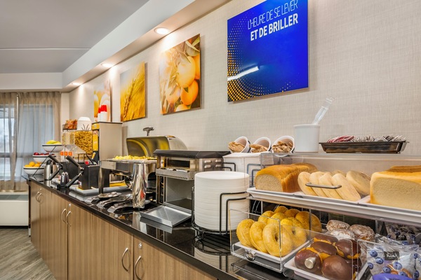 Free daily self-serve breakfast