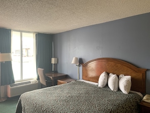 Room, 1 Queen Bed, Non Smoking, Microwave | Desk, laptop workspace, blackout drapes, iron/ironing board