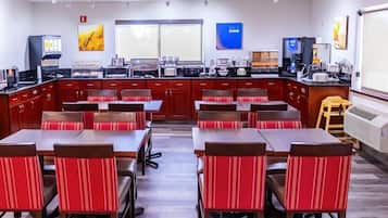 Free daily buffet breakfast