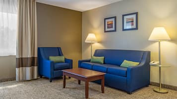 In-room safe, blackout curtains, iron/ironing board