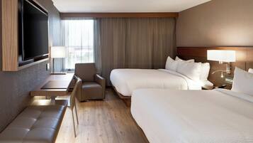 Hypo-allergenic bedding, in-room safe, desk, laptop workspace