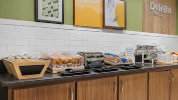 Free daily buffet breakfast