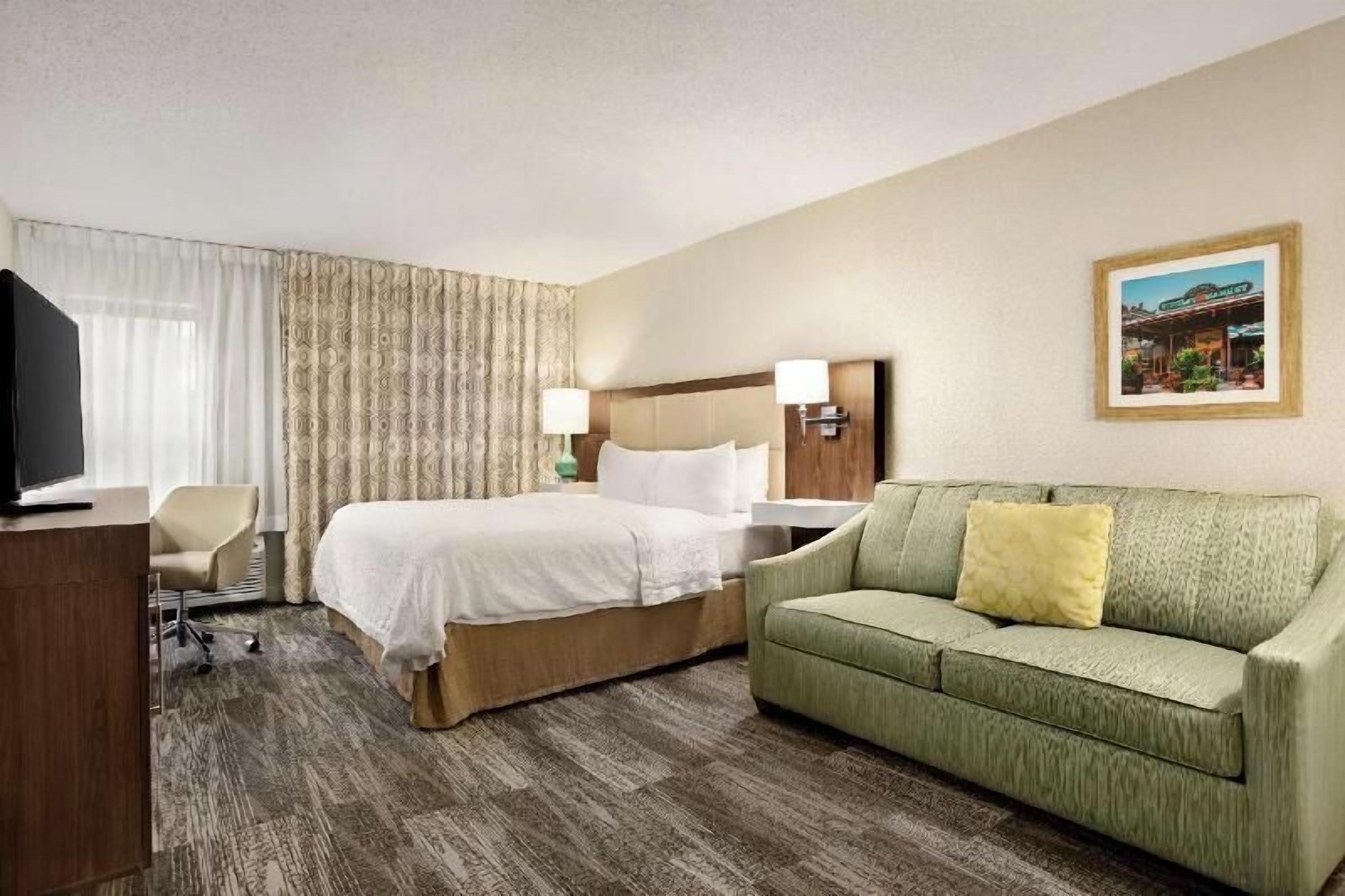 Hypo-allergenic bedding, down comforters, pillowtop beds, desk