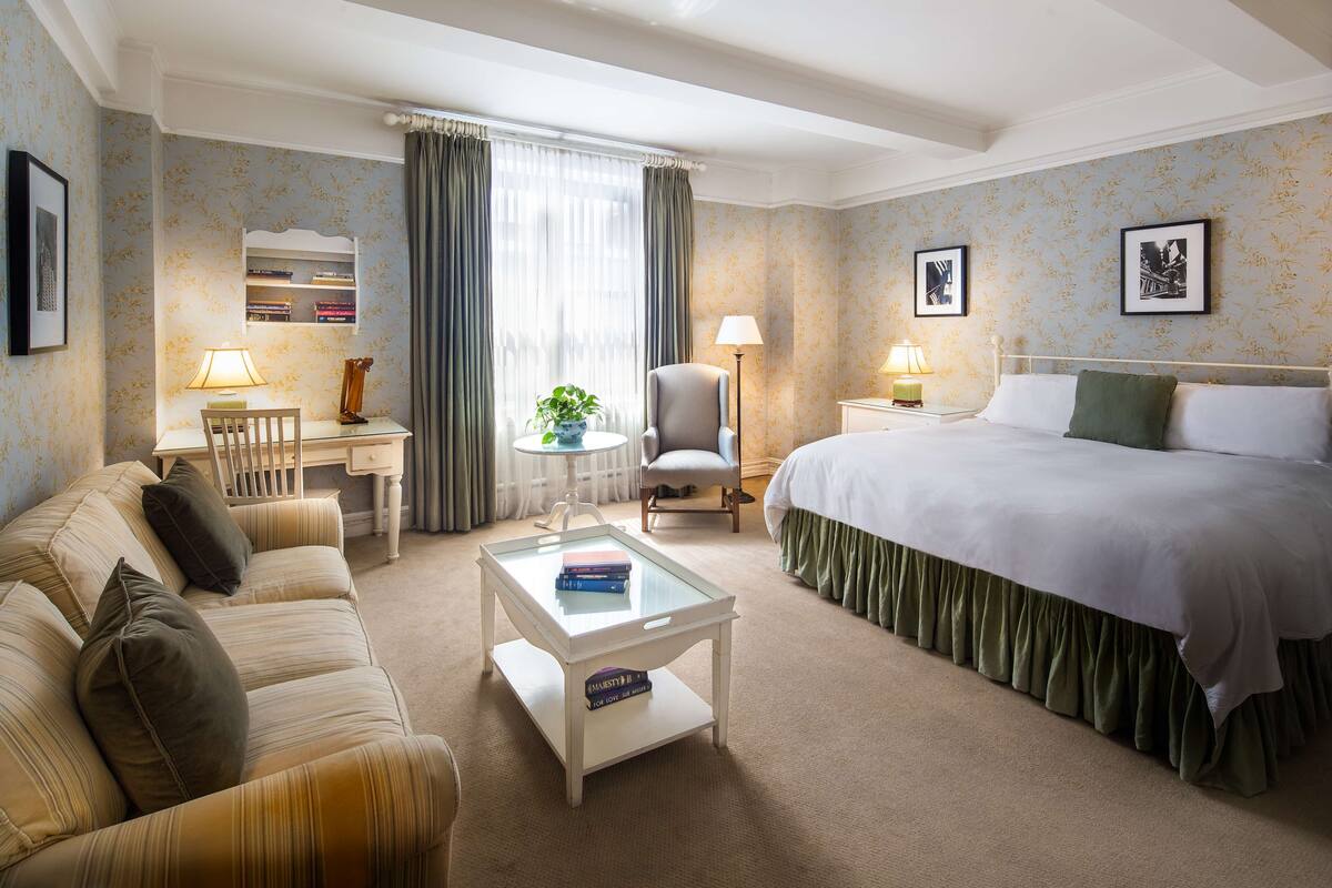 Junior Suite, 1 Katil Raja (King) | Peralatan tempat tidur hipoalergenik, gebar bulu kapas 