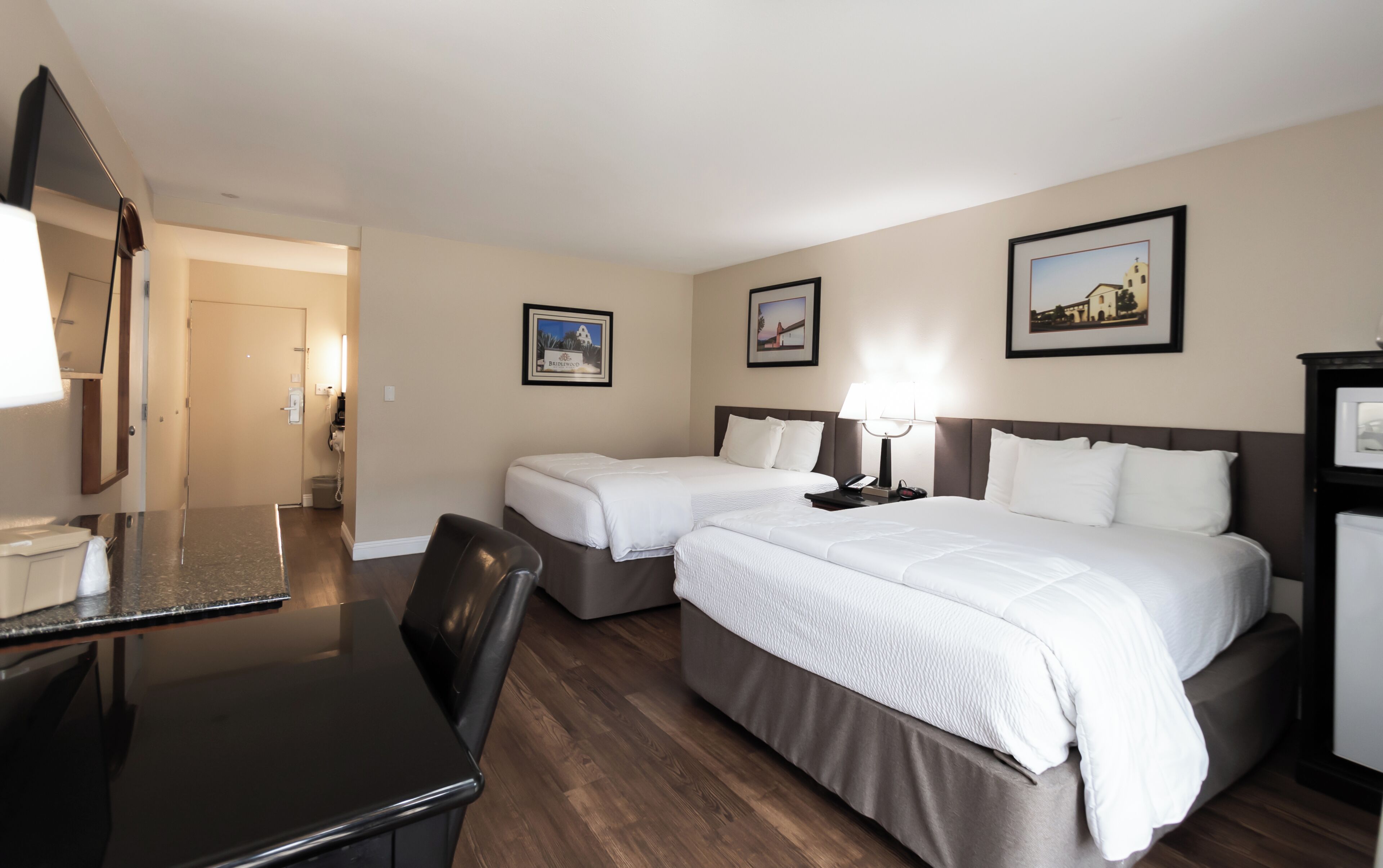 Standard Room, 2 Queen Beds Ground Floor (2 Queen Beds Nonsmoking) | Premium bedding, down comforters, pillowtop beds, desk