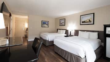 Standard Room, 2 Queen Beds Ground Floor (2 Queen Beds Nonsmoking) | Premium bedding, down comforters, pillowtop beds, desk