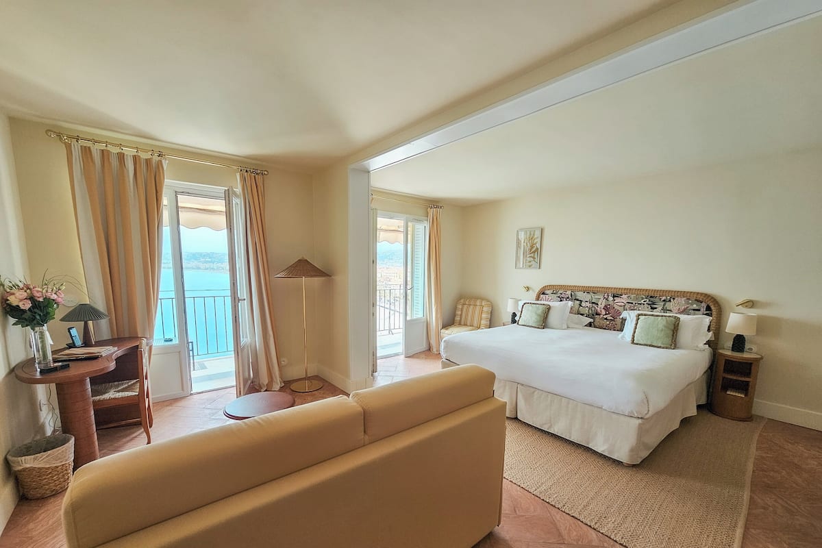 套房, 海景 (Baie Des Anges) | 高級寢具、迷你吧、房內夾萬、獨特設計