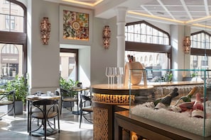 2 restaurants, breakfast, lunch, dinner served; local cuisine