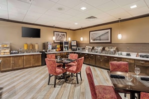 Free daily buffet breakfast