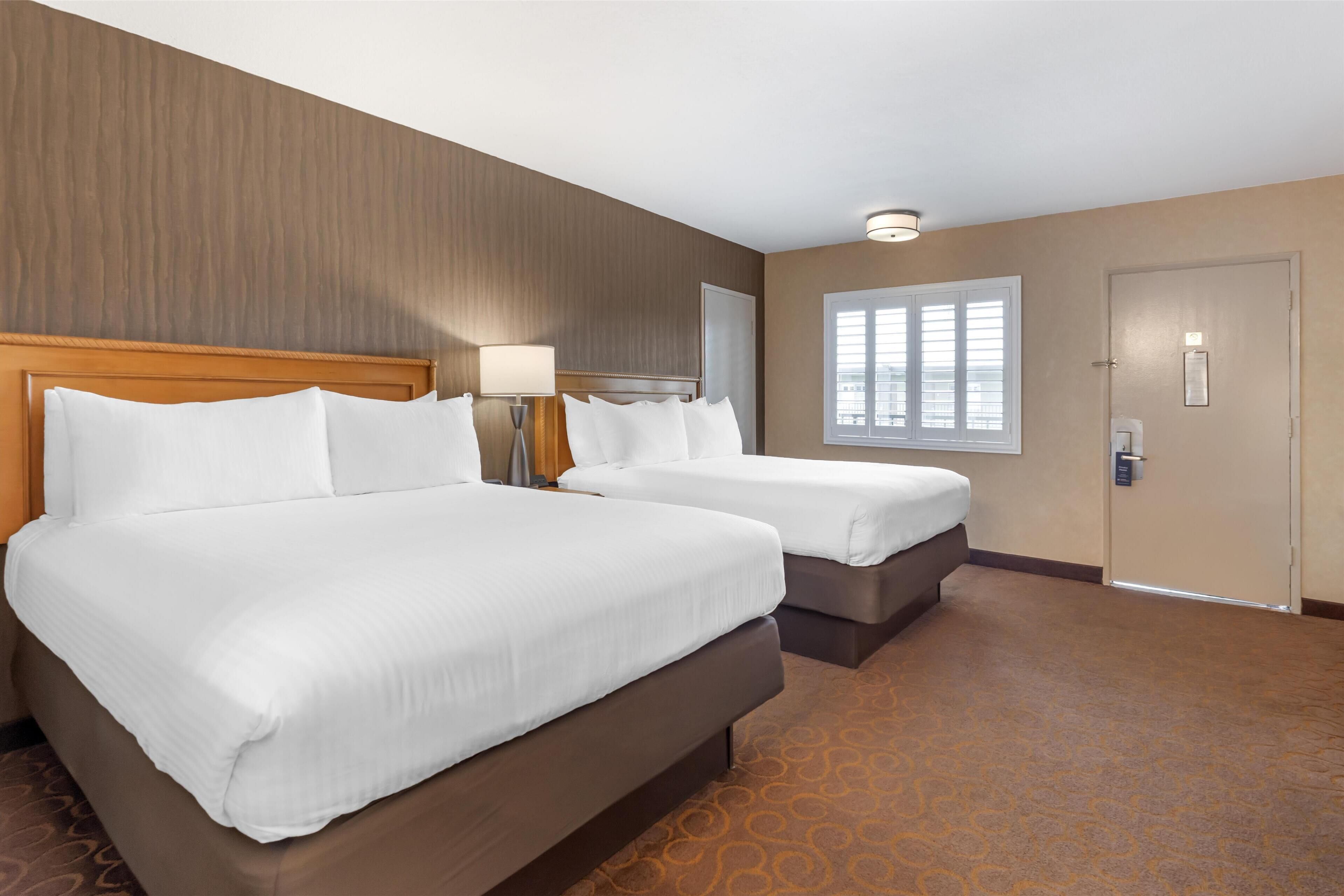 room, 2 queen beds | 1 bedroom, desk, laptop workspace, iron/ironing board