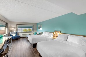 Premium bedding, pillowtop beds, individually decorated