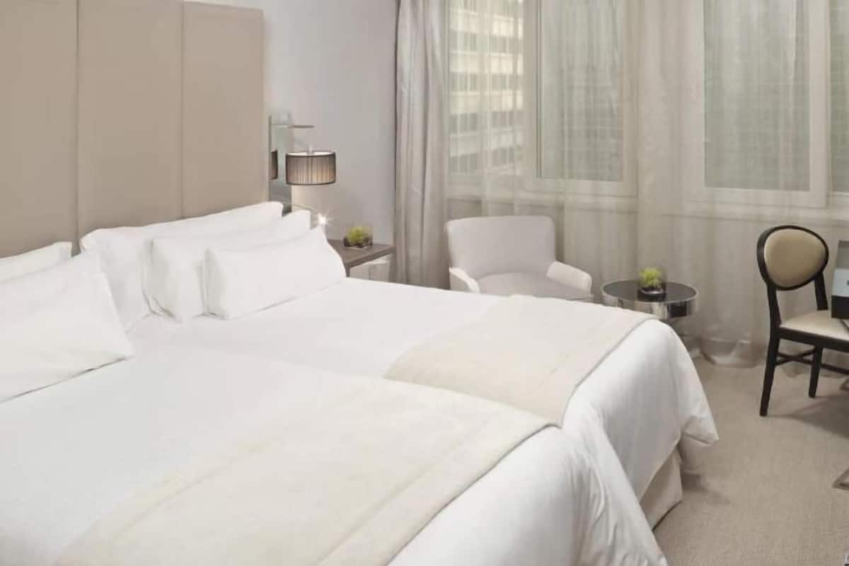 Down duvets, minibar, in-room safe, desk