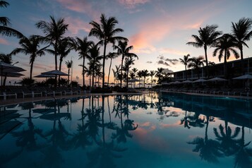 5 outdoor pools, cabanas (surcharge), pool umbrellas