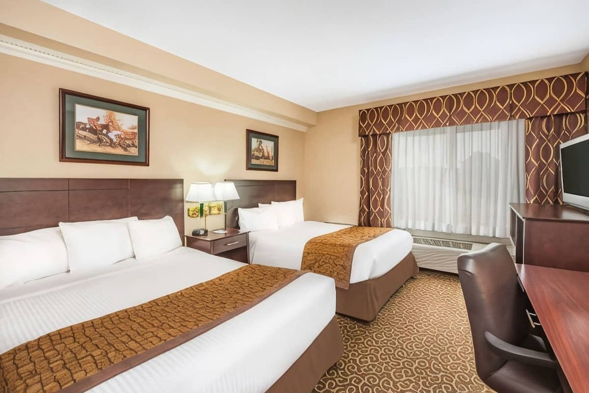 In-room safe, desk, blackout curtains, iron/ironing board