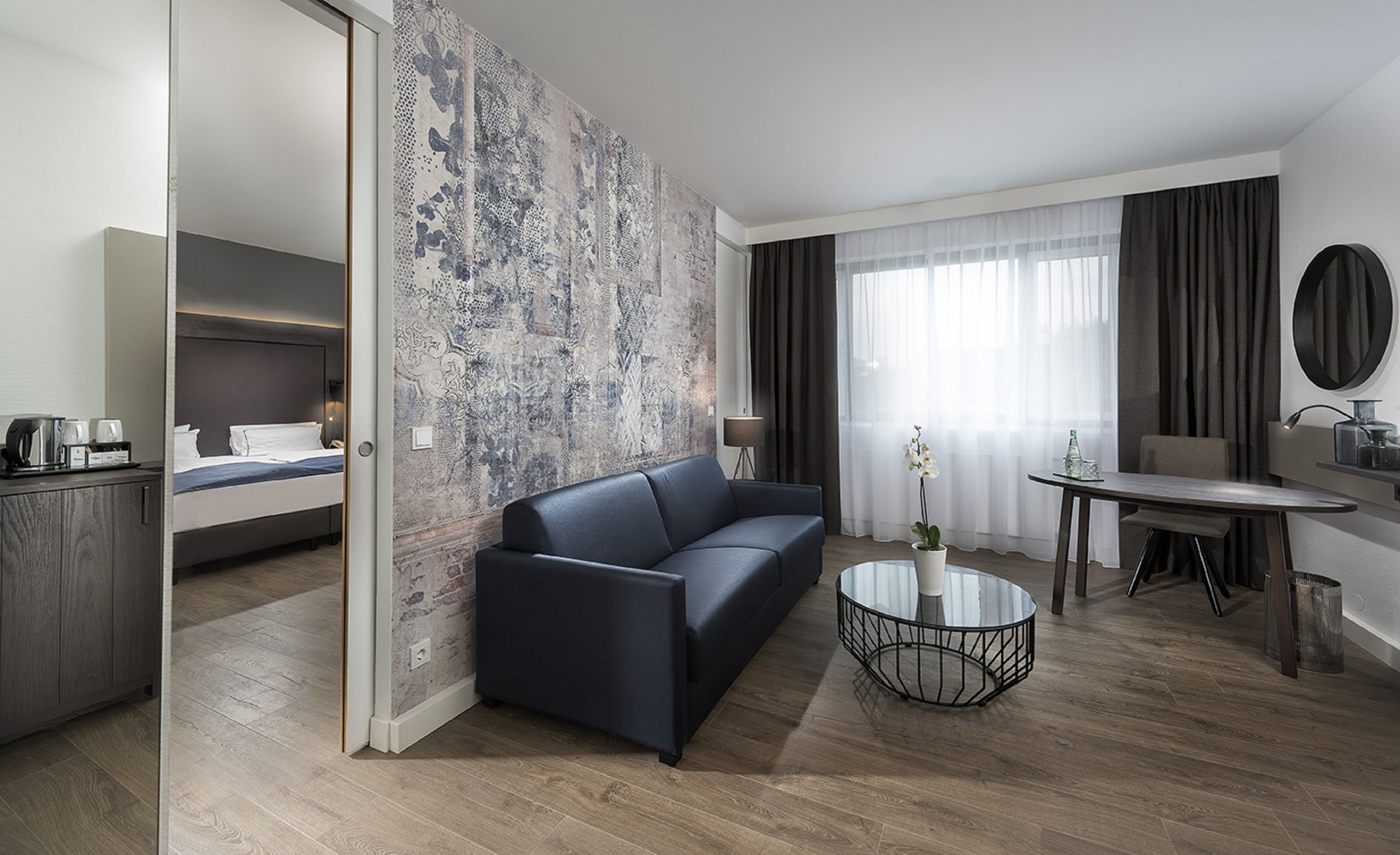 スイート ダブルベッド 1 台 (Additional Living Area)
