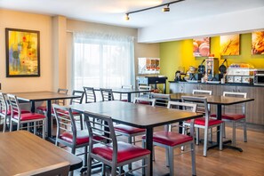 Free daily self-serve breakfast
