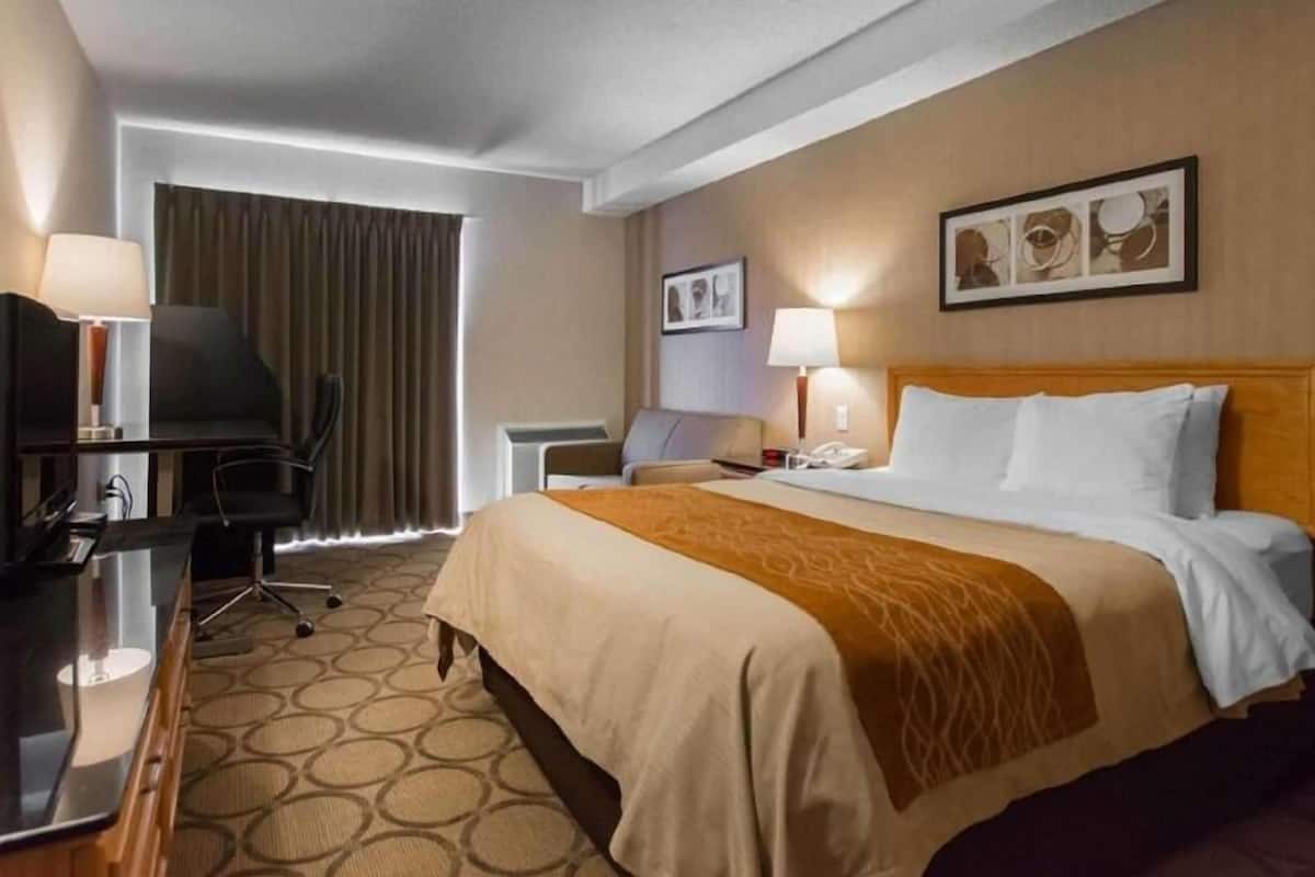 Premium bedding, pillowtop beds, desk, soundproofing
