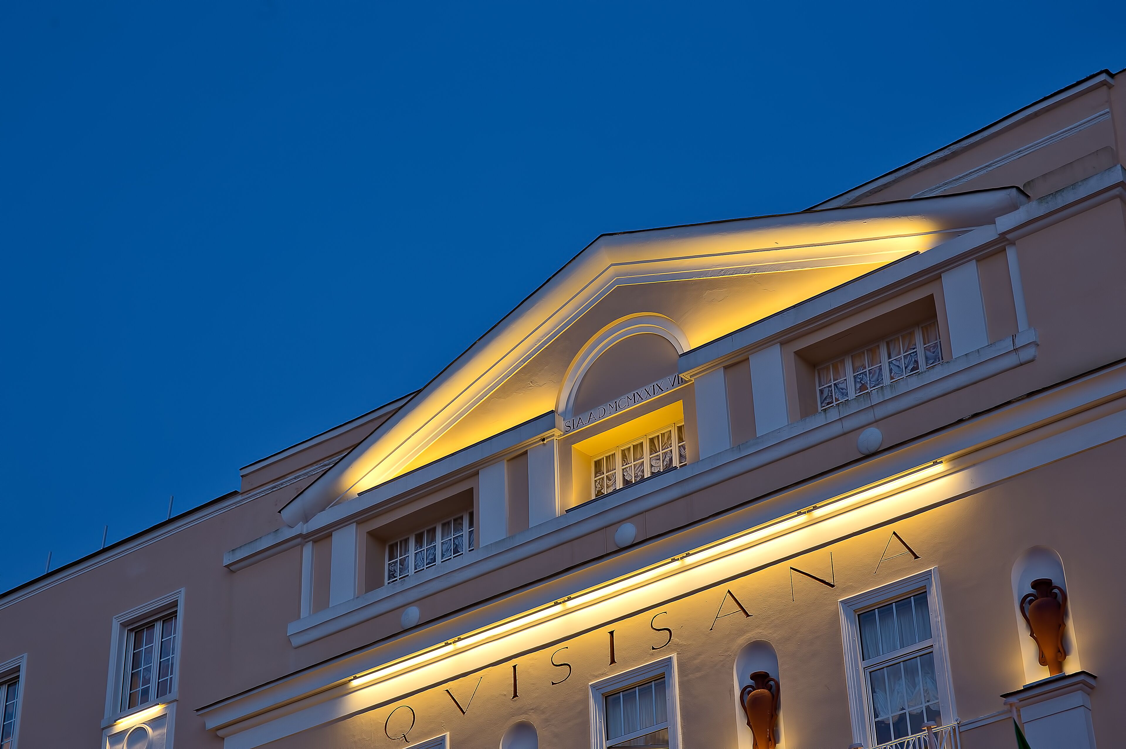 front of property – evening/night