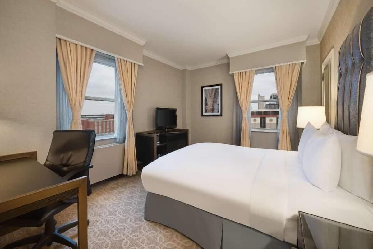 Premium bedding, pillowtop beds, in-room safe, desk