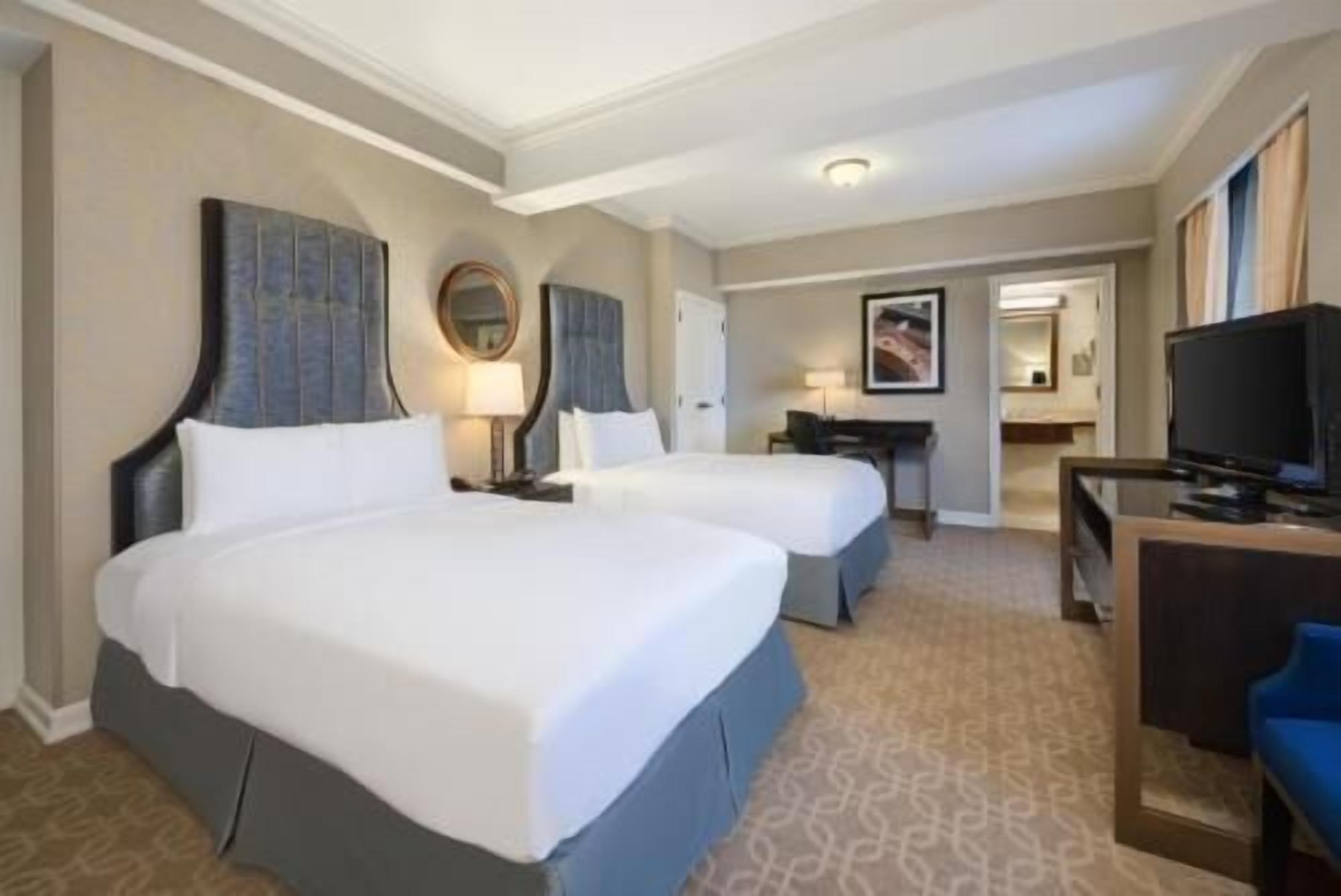 Premium bedding, pillowtop beds, in-room safe, desk