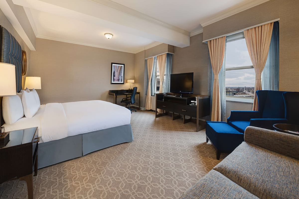 Premium bedding, pillowtop beds, in-room safe, desk