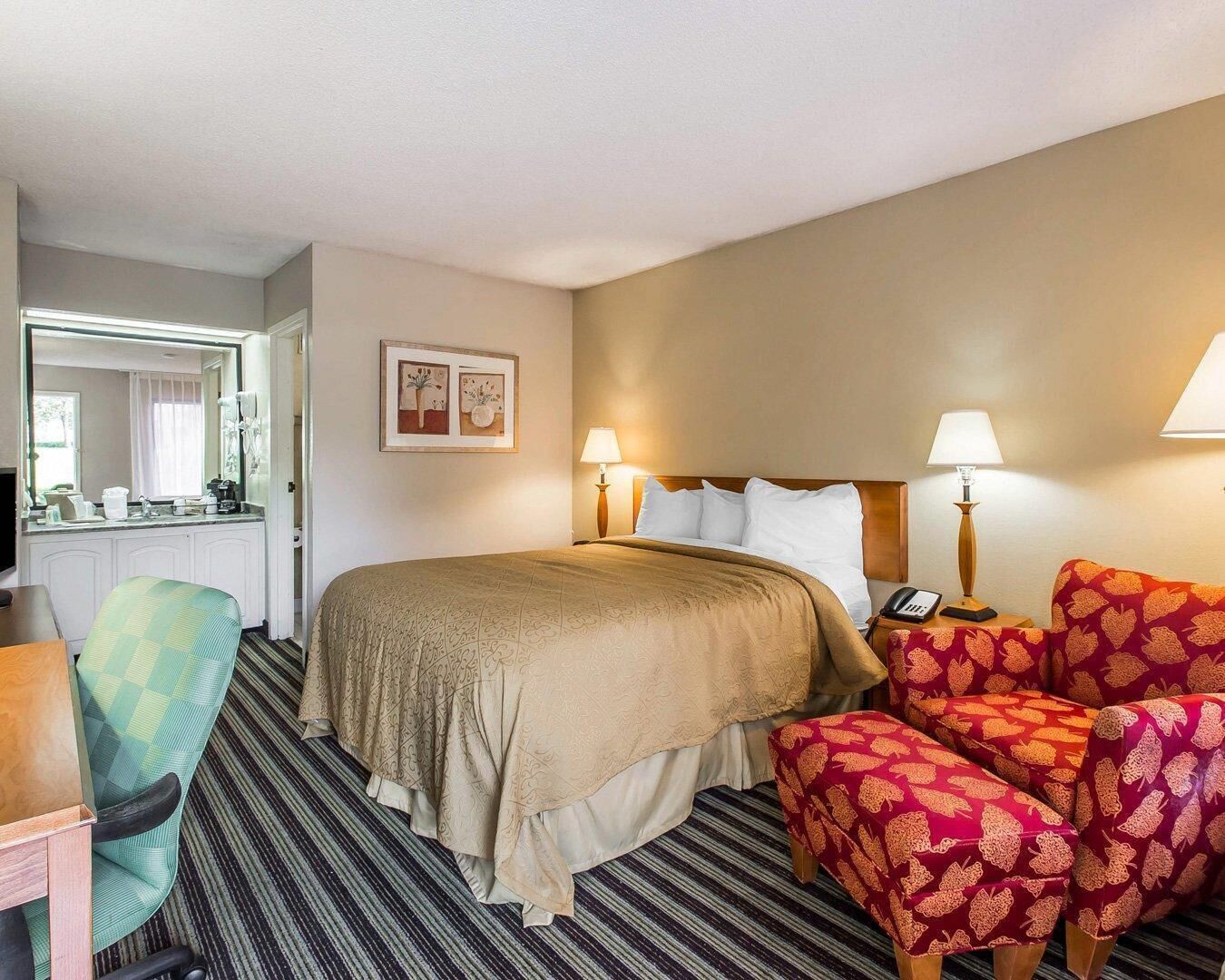 Room, 1 Queen Bed, Non Smoking | Desk, laptop workspace, iron/ironing board, free WiFi