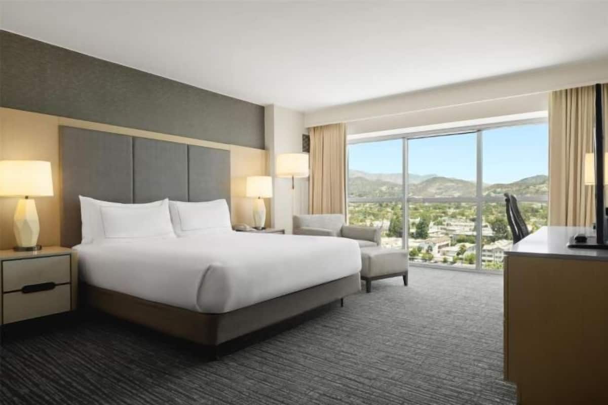 Premium bedding, down comforters, pillowtop beds, in-room safe