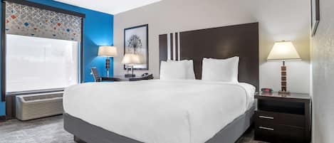 Standard Room, 1 King Bed, Accessible, Refrigerator & Microwave | Pillowtop beds, desk, laptop workspace, iron/ironing board