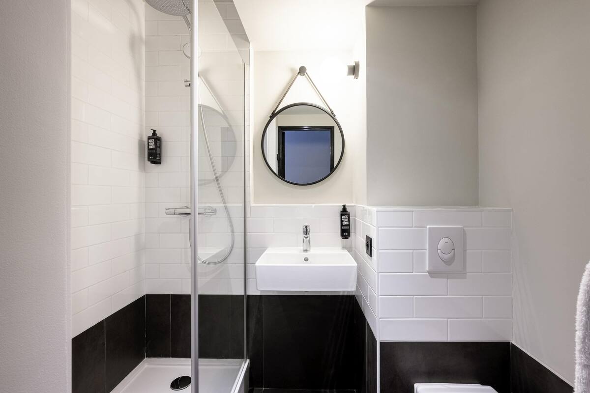 desk, laptop workspace, blackout curtains, soundproofing