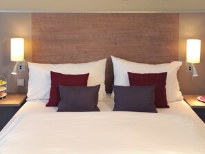 Premium bedding, pillowtop beds, in-room safe, desk