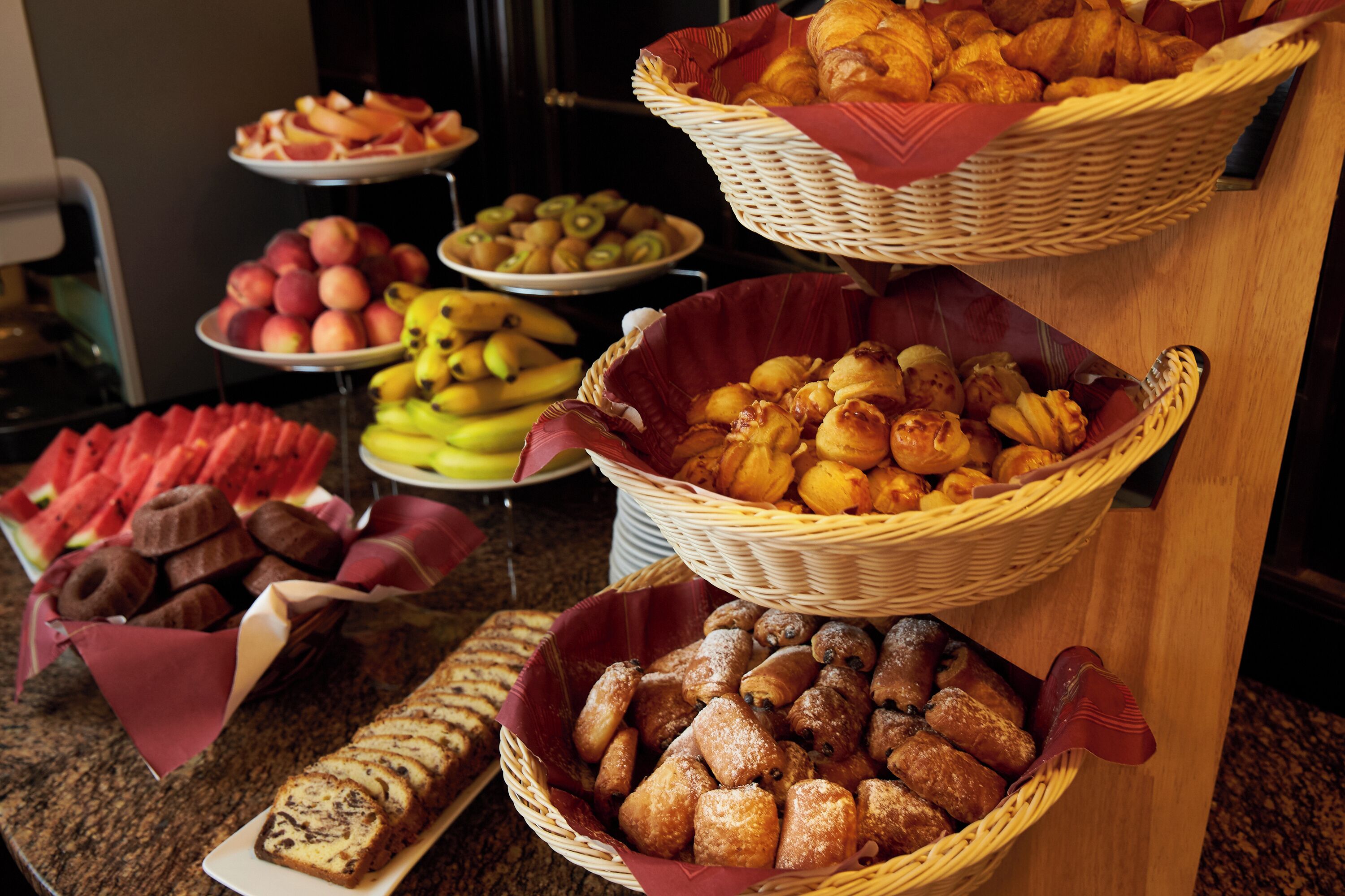 daily buffet breakfast (eur 16 per person)