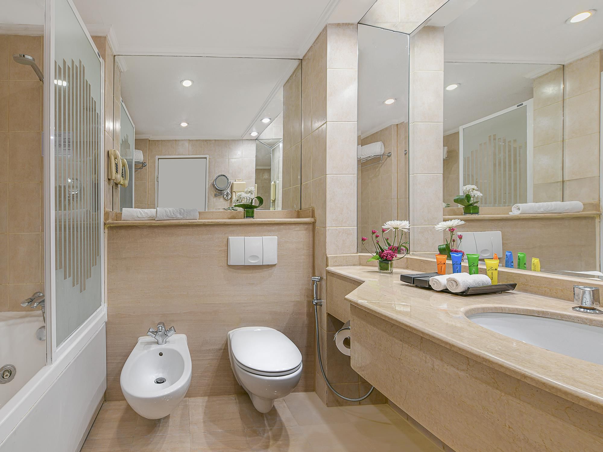 Executive Double or Twin Room | Bathroom | Bathtub, deep soaking tub, free toiletries, hair dryer