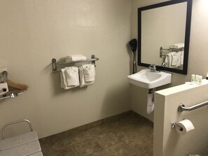 Standard Room, 1 King Bed, Accessible, Non Smoking (Roll-In Shower) | Bathroom sink - Quality Inn & Suites near Downtown Mesa (Mesa)
